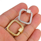 DIY Carabiner Screw Lock Clasps for Punk Jewelry Making