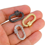 DIY Carabiner Screw Lock Clasps for Punk Jewelry Making