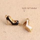 10pcs 14x16mm Shoes Charm for Jewelry Making Earring Bracelet Charms XL515