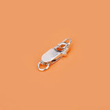 925 Sterling Silver Bracelet & Necklace Buckle Square DIY Jewelry Accessories
