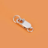925 Sterling Silver Bracelet & Necklace Buckle Square DIY Jewelry Accessories