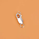925 Sterling Silver Bracelet & Necklace Buckle Square DIY Jewelry Accessories