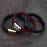 2 Stainless Steel Magnetic Clasps 12*6mm for Leather Cord Bracelet DIY