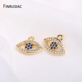 Evil Eye Charms Zircon Pendant Earrings Making Supplies