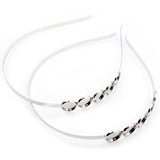 3pcs/lot 12mm 5-Cameo Hair Band Rhodium Bronze DIY Jewelry Supplies