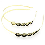 3pcs/lot 12mm 5-Cameo Hair Band Rhodium Bronze DIY Jewelry Supplies