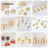 Enamel Fruit Grape And Cherry Pendants Charms DIY Necklace Bracelet Earring