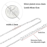 Chain Pendant Necklace Cross Chain For Women DIY
