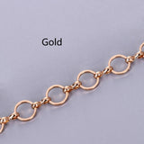 1 Meter 8mm Silver Copper Link Chain for Jewelry Making DIY