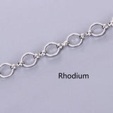 1 Meter 8mm Silver Copper Link Chain for Jewelry Making DIY