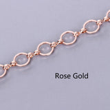 1 Meter 8mm Silver Copper Link Chain for Jewelry Making DIY