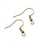 50pcs Stainless Steel Earring Hooks for Jewelry Making