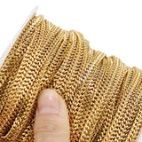 1m Stainless Steel 5mm Flat Chain Double Layer Necklaces Bracelets