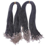 20PCS PU Leather Cord Wax Rope Chain Necklace 55 60cm DIY Pendant Jewelry Making