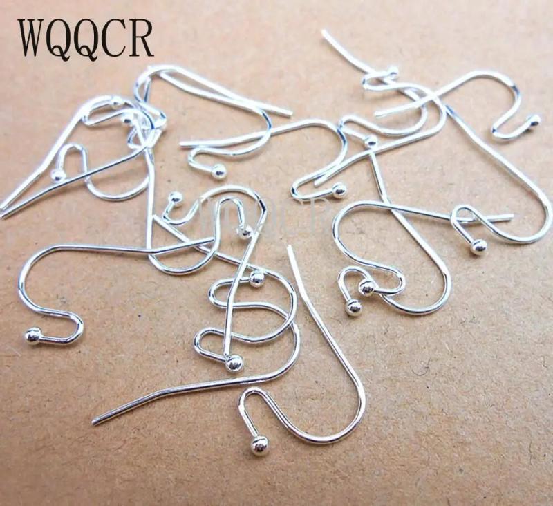 100PCS 925 Sterling Silver Earring Wire Hooks DIY Collections