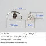 925 Silver Earring Backs, Adjustable Lifts for Droopy Ears