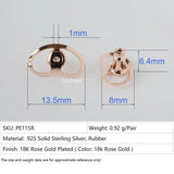 925 Silver Earring Backs, Adjustable Lifts for Droopy Ears