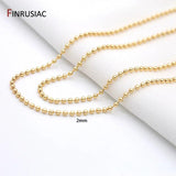 14K Gold Plated Chains for DIY Jewelry Craft