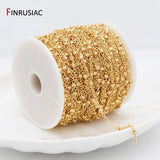 14K Gold Plated Chains for DIY Jewelry Craft