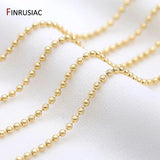 14K Gold Plated Chains for DIY Jewelry Craft