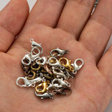 50pcs Alloy Lobster Clasp Hooks Bracelet Necklace Chain Jewelry Making Findings