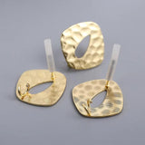 10pcs Stainless Steel Geometric Stud Earring Bases for DIY Jewelry Making