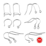 10pcs 925 Sterling Silver Earrings Hooks for DIY Jewelry Making