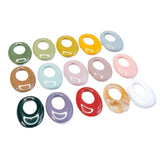 10pcs Acrylic Oval Shape Pendant Ear Drop Necklace Charms Jewelry Making