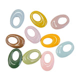 10pcs Acrylic Oval Shape Pendant Ear Drop Necklace Charms Jewelry Making