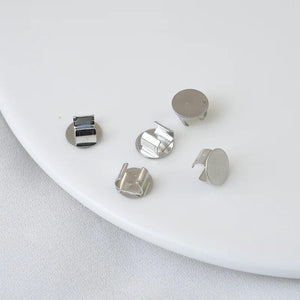 100Pcs Silver Buckle Hair Bands DIY Craft Headbands Women Girl Accessories