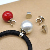 100Pcs Silver Buckle Hair Bands DIY Craft Headbands Women Girl Accessories