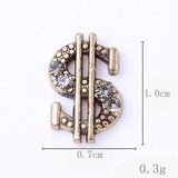 10pcs Oval Butterfly Perfume Alloy Button DIY Wedding Accessories