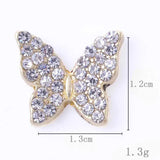 10pcs Oval Butterfly Perfume Alloy Button DIY Wedding Accessories