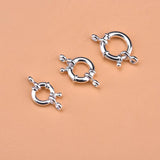 925 Silver Spring Buckle Necklace Joint Beads DIY