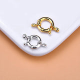 925 Silver Spring Buckle Necklace Joint Beads DIY