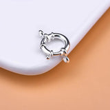 925 Silver Spring Buckle Necklace Joint Beads DIY