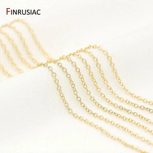 14k Gold Plated Thin Chain for Jewelry Making DIY Findings