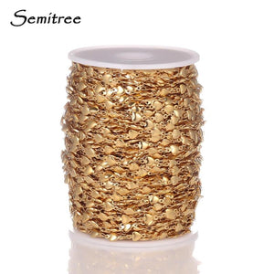 1 Meter Stainless Steel Heart Chains DIY Necklace Bracelets Jewelry Making