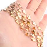 1 Meter Stainless Steel Heart Chains DIY Necklace Bracelets Jewelry Making