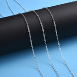 Brass Cable Chains Necklace Chain Links Antique Bronze Silver for Jewelry Making