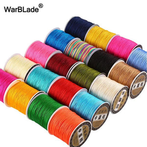 120m 0.8mm Cotton Cord Nylon String Rope Beads DIY Bracelet Jewelry Making