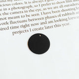 Multicolor Round Shape Eardrop Metal Pendant 10pcs
