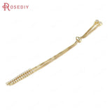 13.5CM Brass Chain Bracelet with Rubber Station Beads