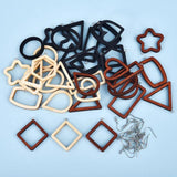 Wood Pendant Open Bezel Frame for Resin Epoxy DIY Jewelry Making