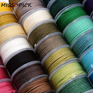 1.5-3.0mm Milan Thread 38 Colors String Cords For Jewelry Making