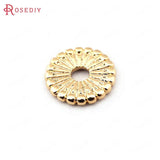 20PCS 9.5MM 24K Brass Spacer Beads High Diy Jewelry Findings Accessories