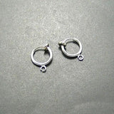 20PCS Brass Round Spring Earrings Clips for No Earrings Hole