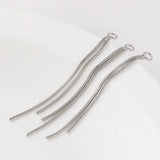 6PCS Copper Plating Chain Tassel Charms Pendant for DIY Long Drop Jewelry