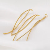 6PCS Copper Plating Chain Tassel Charms Pendant for DIY Long Drop Jewelry