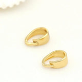 6MM 7MM 14K Plated Bale Pinch Clasp For Pendant Making DIY Necklace
